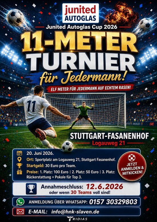 11-METER TURNIER 2026 – JUNITED AUTOGLAS CUP 