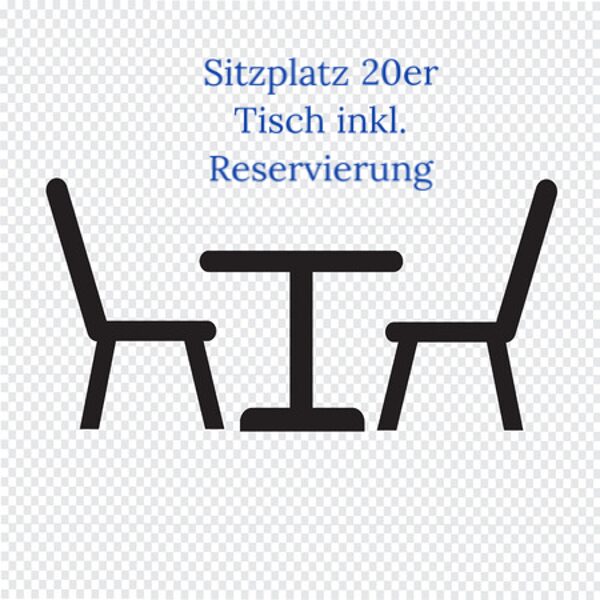 Sitzplatz 20er Tisch inkl. Reservierung 🔴